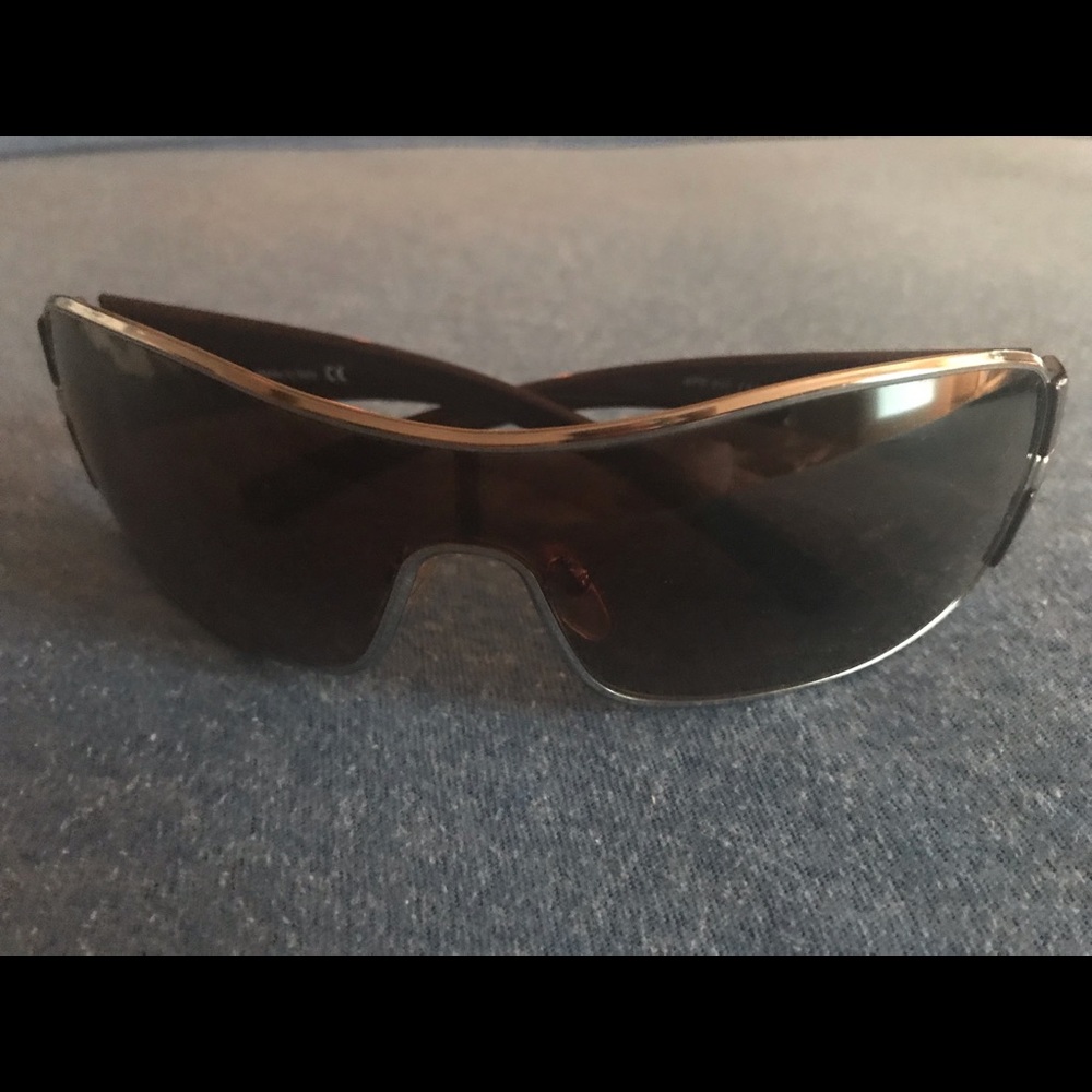 Prada Burgundy/silver genuine Italian sunglasses